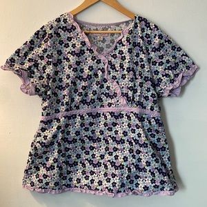 Koi scrub top